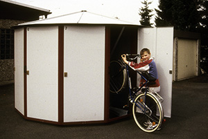 ADFC Siegen - Erste Fahrradabstellanlagen und Fahrradboxen