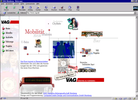 Startseite der VAG