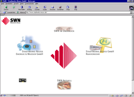 Startseite der SWN