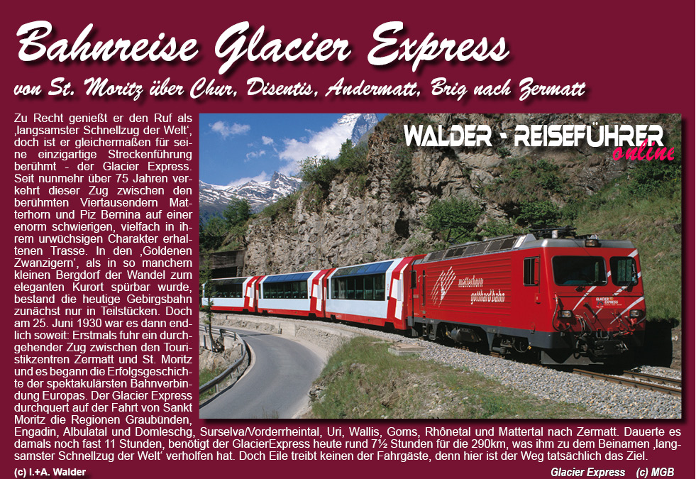 Glacier Express, Bernina Express, Rhätische Bahn - 2005